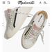 Madewell Shoes | Madewell Sidewalk Low-Top Sneakers In Colorblock Leather | Color: Gold/Tan | Size: 7.5