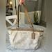 Coach Bags | Coach Gallery 3 Color Signature Logo Cream Nude Tan Shoulder Bag Purse | Color: Cream/Tan | Size: Os