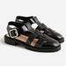 J. Crew Shoes | J. Crew Leather Lug Sole Fisherman Sandals 10.5 | Color: Black | Size: 10.5