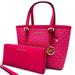 Michael Kors Bags | Michael Kors Jet Set Travel Top Zip Tote Bag & Large Continental Wallet Pink | Color: Gold/Pink | Size: Os
