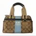 Coach Bags | Coach Signature Stripe Legacy Stripe Barrel Bag | Color: Blue/Brown | Size: Os