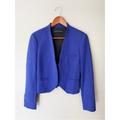 Zara Jackets & Coats | *Zara* Woman Cobalt Blue Cropped Blazer Jacket | Color: Blue | Size: S