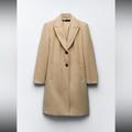 Zara Jackets & Coats | Long Camel Zara Coat | Color: Brown/Tan | Size: 4