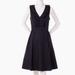 Kate Spade Dresses | Kate Spade Ruffle Poplin Dress Black With Pockets Euc | Color: Black | Size: 8