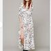 Free People Dresses | Free People Womens Maxi Dress Bed Of Daisies Size 10 White Floral Print Boho | Color: Black/White | Size: 10