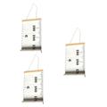 Abaodam 3pcs Height Growth Chart Wall Decorations for Office Stroller Wagon Stroller Height Growth Ruler Hanging Growth Chart Height Growth Hanging Ruler Growth Chart Twin