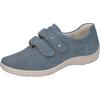 Klettschuh WALDLÄUFER "HENNI", Damen, Gr. 6 (39), blau, Nubukleder, sportlich, Schuhe, Komfortschuh, Freizeitschuh, Halbschuh mit Nieten und H-Weite