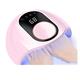 cjcaijun High Power 80W Nail Dryer UV Led Lamp For All Gel Polish LED Curing Light For Nails LED Lamp Nail Art Manicure Tools (Color : 80W Pink)