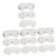 Beavorty 12 Pcs Plush Eye Mask Elastic Eye Covers Sleeping Eye Shades Sleep Mask for Facial Mask Eye Pad Covers Night Masks for Sleeping Comfortable Eye Masks Plush Eye Protectors Soft