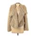 Zara Basic Faux Fur Jacket: Tan Jackets & Outerwear - Women's Size Medium