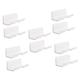 FRCOLOR 10 Pcs Hair Dryer Rack Bathroom Hair Tool Holder Hair Tool Organizer Blow Dryer Storage Holder Hair Blow Dryer Plastic Hangers Wall Hair Dryer Holder Mount No Punching White