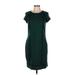 Mossimo Casual Dress - Sheath: Green Solid Dresses - Women's Size Medium