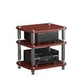JIAHESHYP 3-Tier Media Stand Audio/Video Rack, Media Stand and Components Cabinet, Modern AV Cabinet, for Home/Office/Theater (Color : C)