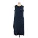 Columbia Casual Dress - Shift: Blue Dresses - Women's Size Large