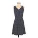 Old Navy Casual Dress - A-Line: Blue Print Dresses - Women's Size Small