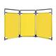 MTNBHH Isolation Fence, Security Sign Barrier Gate Tri-fold Safety Door Construction Warning Portable Temporary Fence (Color : Yellow)