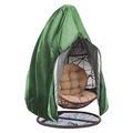 Hanging Chair Cover Waterproof Protective Cover: Swing Egg Chair Cover 210D Oxford Protective Cover Hanging Chair, Hanging Chair Protective Cover Dust Cover With Zip And Drawstring ( Color : Vert , Si