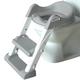 Potty With Ladder Potty Training Seat With Step Stool For Girls Cute Adjustable Potty Training Seat With Splash Guard, Bathroom Foldable Potty Chair With Backrest, Load-bearing 50kg (Color : Grigio,