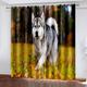 3D Animal Dog Cute Digital Print Eyelet Curtains 2 Panels, Curtains For Living Room 270X244Cm, Curtains Blackout Thermal Insulated, Drapes For Kids Bedroom, Decoration Window Treatments