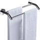 Towel Rack Simple Towel Shelf, Towel Rack, Bathroom Wall Mounted Towel Rails, Waterproof Double Bar Towel Holder Bar, No Drilling 52Cm Bath Towel Shelf/82Cm Warm life