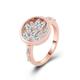 Cluster Rings for Women, Wedding Rings Rose Gold 18K Size H 1/2 D Color Marquise Moissanite Channel for Wedding Mens Ring