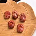 Crystal Natural Crystal Carving Pieces Flower Cat Claw Crystal Stone Crystal Cute Cat Claw Stone NaturalReiki Decoration (Color : Sandstone, Size : 14-15mm)