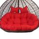 Yahbrra Hanging Chair Cushion, Twin Seat Cushion, Hanging Chair for 2 People Ultra Thick Anti Deformation Cushion for Swing Chair, Outdoor Indoor Hanging Chair Cushion (Color : Rot, Size : Ordinary