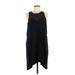 Madewell Casual Dress - High/Low Crew Neck Sleeveless: Black Dresses - Women's Size Medium