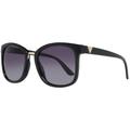 GUESS Women's GF0327 Shiny Black With Gold/Smoke Gradient Lens One Size