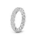 Friendly Diamonds Round Form Lab Grown Diamond Meadow Crisscross Eternity Ring For Women | 3 CT TW IGI Certified 14K White, Yellow, Rose Gold & Platinum | FG-VS1-VS2 Quality