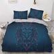 Duvet Cover Set Single Size for Kids Boys Girls Bedroom Bedding Set, Feather Dream Catcher Blue Duvet Cover Bedspread (Double(200x200cm),bohemia 01)