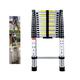 Telescopic Ladder 4.1M Multi-Purpose Folding Aluminium Telescoping Ladder Extendable Portable Loft Ladder Foldable Ladder with EN131 and CE Standard(13.5FT/4.1M)