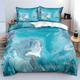 Double Duvet Set Blue Gilded Easy Care Bedding Double Bed Set Wrinkle Free - Soft Microfiber Four Seasons Bedding Double Bed Set With Zip Fastening,Double Bedding Set
