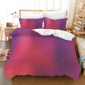 Double Duvet Set Minimalist Red Purple Bedding Double Bed Set Microfiber Soft Duvet Cover Double with Hidden Zipper Closure Duvet Sets Double Bed Double Duvet Cover+Pillow Cases 2 Pack(50x75cm)