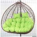 QiuShuiDr 2 Seater Egg Chair Swing Cushion, Hanging Basket Chair Cushion Washable Double Egg Chair Cushion Replacement Removable Swing Egg Chairs Chair Pads For Indoor Outdoor (Color : D)