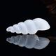 EWYOTUAL natural luster Natural White Selenium Conch Shape Handmade Crystal Carving Plaster Crystal Stone Decorative Cat Eye Plaster DIY Gift Suitable for Furniture Decoration QINTINYIN