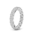 Friendly Diamonds Round Form Lab Grown Diamond Meadow Crisscross Eternity Ring For Women | 5 CT TW IGI Certified 14K White, Yellow, Rose Gold & Platinum | FG-VS1-VS2 Quality