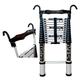 Ladder,Outdoor Ladders,Telescopic Ladder,Telescopic Extension Ladder with Hooks, Multi-Purpose Aluminium Portable Ladder for Home Office Warehouse Building Use, Load 150Kg,1.4M/4.6Ft,1.4M/4.6Ft (3.2