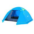 Tent Outdoor Camping Family Trip Three-Person Windproof Rainproof Camping Tent Riding Hiking Leisure Equipment Waterproof Sunscreen Tent Cycling Hiking Camping Tent Small Awning Beach Tent