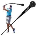 AXKAL Golf Swing Trainer Training Aid Warm-Up Strength Speed Stick Tempo Ball Practice Tool 48 Inches Black, Golf Club Equipment Aids On-Course Accessory Grip Strength Outdoor (48 Inches（122cm)-Black