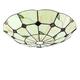 LRUII Tiffany Ceiling Light Flush Mount, Dimmable Stained Glass LED Ceiling Lamp, E27 Bulb, European Pastoral Bedroom Chandeliers Lighting for Living Room Bedroom Bathroom y,F,16 inch
