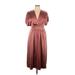 Anne Klein Casual Dress - Wrap: Burgundy Dresses - New - Women's Size 14