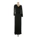 Bordeaux Casual Dress - Maxi: Black Dresses - Women's Size Medium