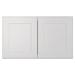 HOMEIBRO Ready To Assemble Wall Cabinet Style 2-Door | 18" H x 30" W | Wayfair SD-W3018-LC