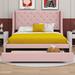 Red Barrel Studio® Queen Size Storage Bed Velvet Upholstered Platform Bed w/ Wingback Headboard & A Big Drawer | Wayfair