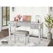 House of Hampton® Dressing Desk w/ Drawers, Makeup Vanity Table Set w/ Mirror & Stool, Flip Up Dressing Table | Wayfair