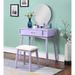 Ivy Bronx Wood Vanity & Stool Set, Makeup Table Set, Dresser w/ Chair & Mirror | Wayfair 892B4AC9CA2D4AF98083DFFD104254E7