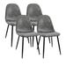 Latitude Run® Layn Fabric Metal Side Chair Dining Chair Upholstered/Metal | 33.46 H x 16.53 W x 21.65 D in | Wayfair