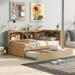 Multifunctional Design Twin Size Daybed with Twin Size Adjustable Trundle