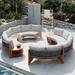 6 - Person Outdoor Seating Group with Cushions and A Coffee Table